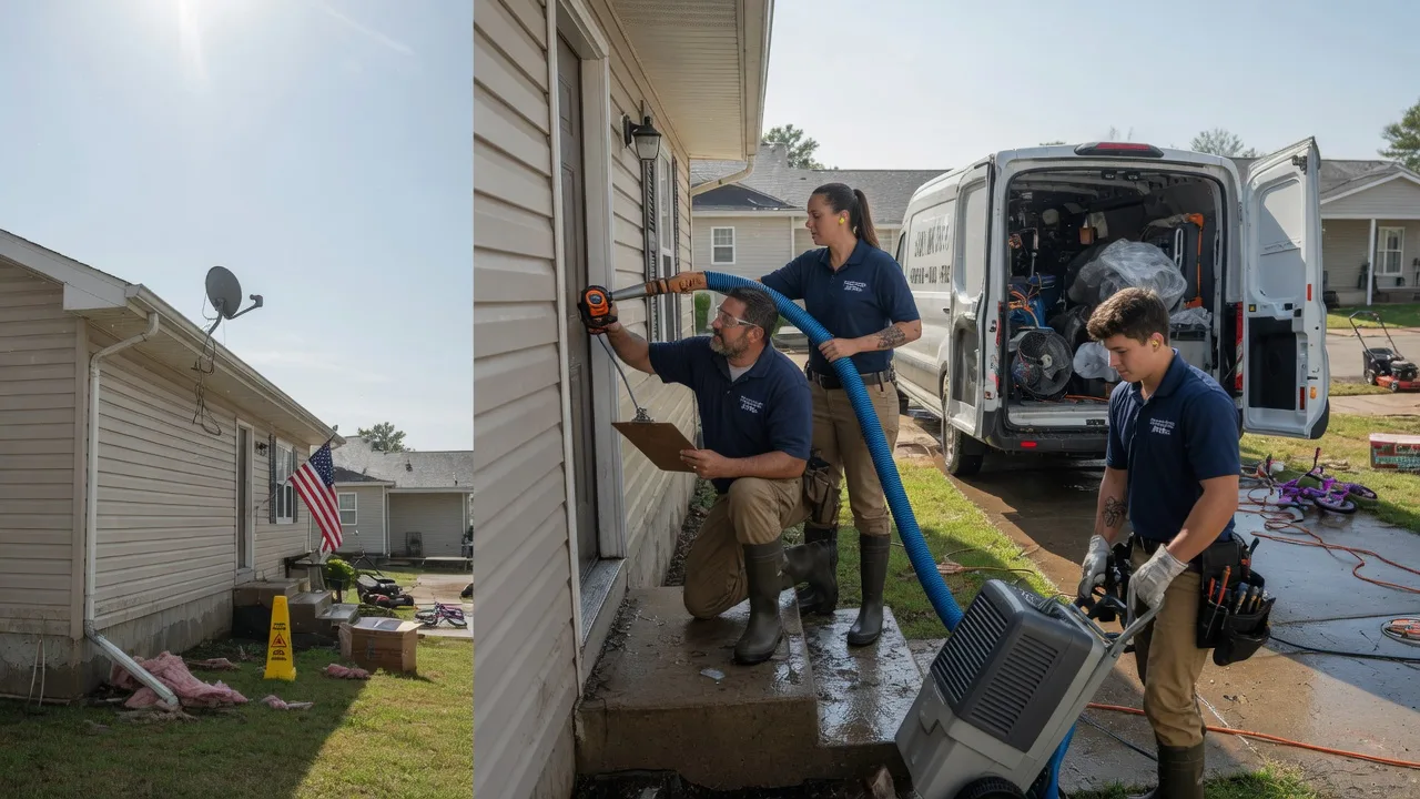 Ceiling Water Damage Restoration in Chesterhill, OH near me